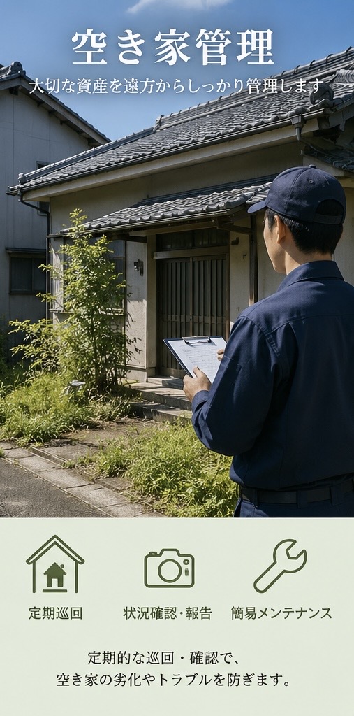 空き家管理の巡回点検