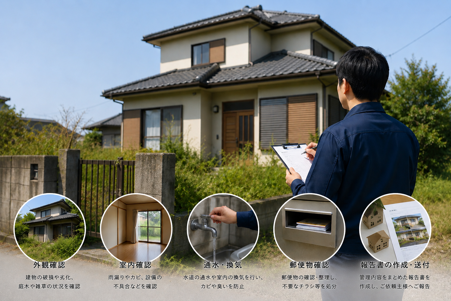 空き家管理の巡回点検