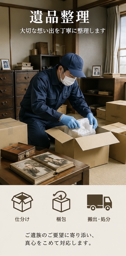 長崎の遺品整理作業