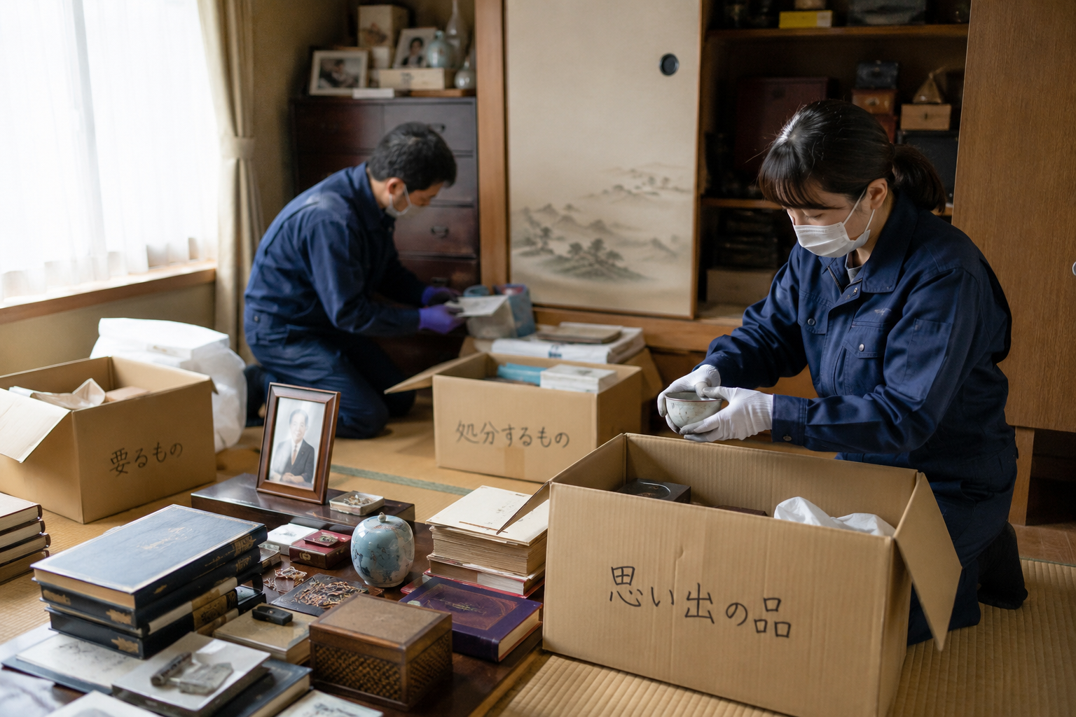 長崎の遺品整理作業